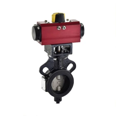 ZOLOTO Butterfly Valve (Wafer Type), PN 1.0 with Pneumatic Actuator (1078D)